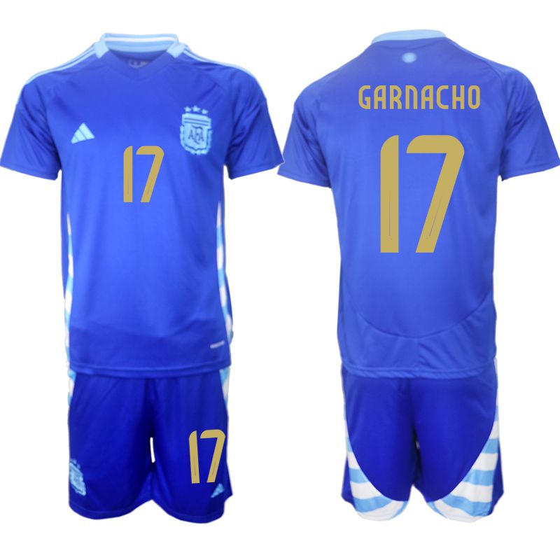 Men 2024-2025 Season Argentina away blue #17 Soccer Jersey->->Soccer Country Jersey